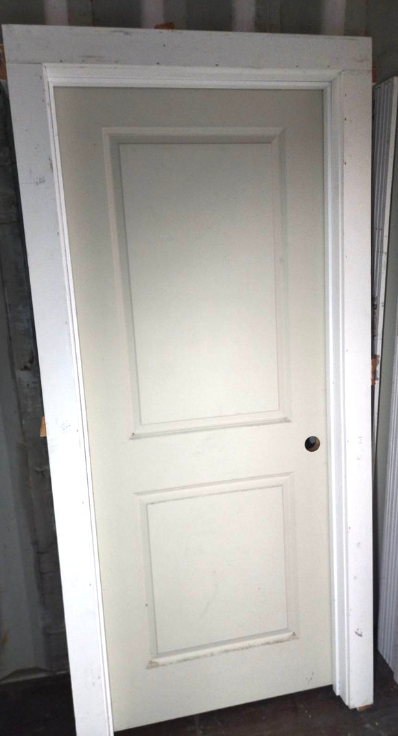 Hollow Core 2 Panel - Split Jamb Pre-hung Interior Door 1x4 Casing