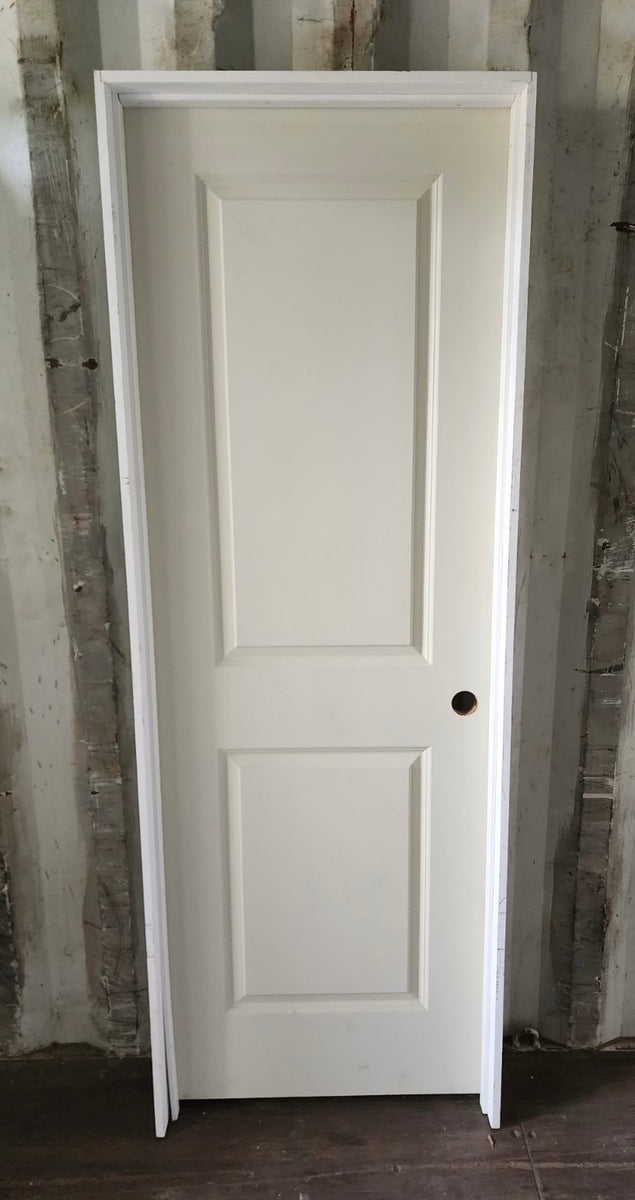 Hollow Core 2 Panel - Flat Jamb Pre-hung Interior Door - Brunswick