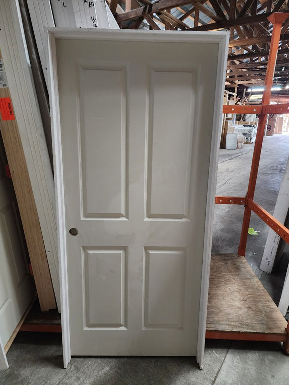 Hollow Core 4 Panel - Flat Jamb Pre-hung Interior Door